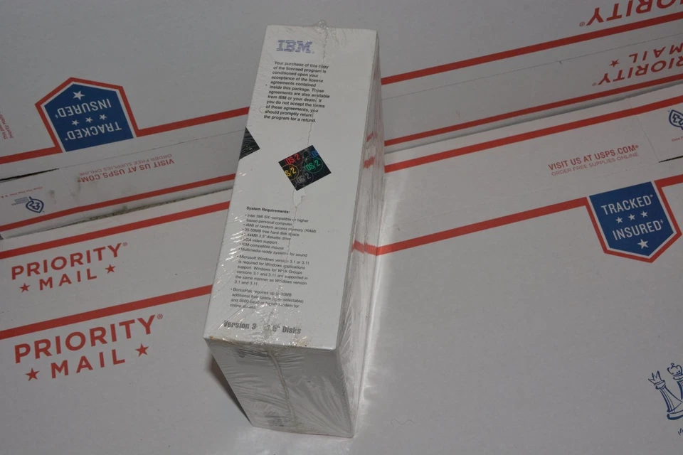 Vintage Sealed New IBM OS/2 Warp Version 3 with BonusPak 3.5" Floppy Disks - Image 2 of 4