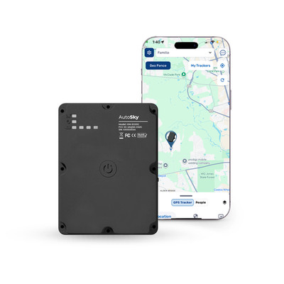 AutoSky GPS Tracker Real-Time Tracking 3-Month Battery Strong Magnet