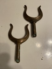 Pair Vintage Bronze / Brass Oar Locks 1/2 Sha...