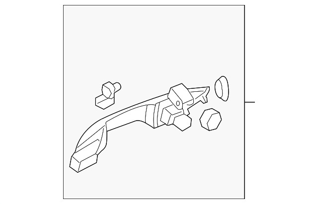 Genuine Honda Exterior Door Handle 72180-SHJ-A21ZN