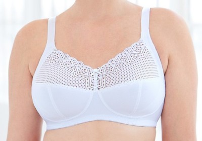 Glamorise 1103 ComfortLift Bra   Wire Free   Plus Size   Soft Lace   50G NWOT