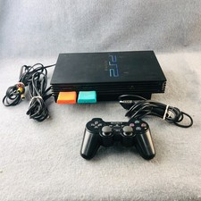 Consola Sony PlayStation 2 PS2 Fat Negra Controlador DualShock 2 SCPH-39001