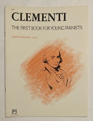 Clementi The First Book for Young Pianists (Alfred Publishing) Sheet Music 1984