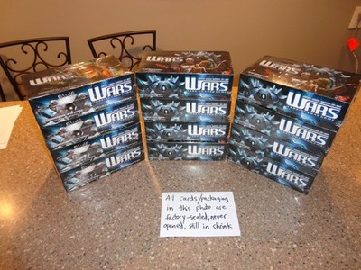 WARS TCG Decipher booster boxes Decks HUGE LOT SEALED! Incursion Nowhere to Hide