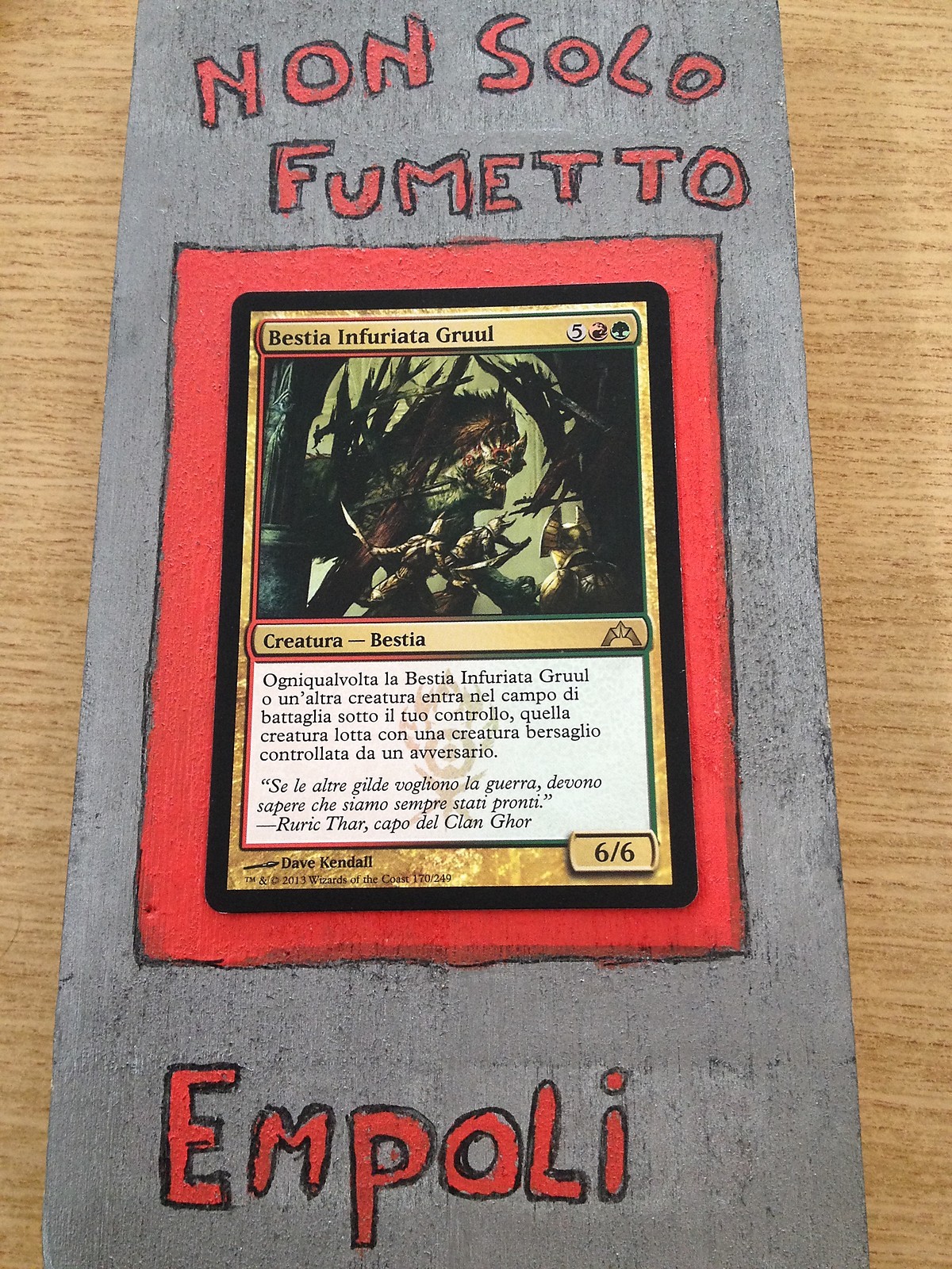MTG BESTIA INFURIATA GRUUL - GRUUL RAGEBEAST - GATECRASH ITALIANO MINT