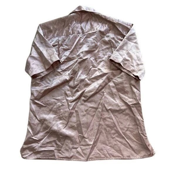 OPENING CEREMONY X GITMAN BROTHERS SATIN BOWLING SHIRT - PINK - Image 4 of 4