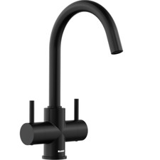 Blanco CAMIA Twin Lever High C-Shaped Spout Special Kitchen Tap  Black M 526669