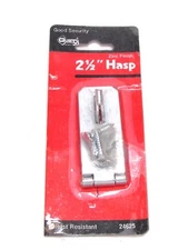 NEW! LOT OF (2) GUARD SECURITY 2-1/2" SAFETY HASP, ZINC FINISH, #24625