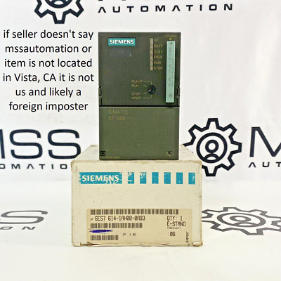 Siemens 6ES7614-1AH00-0AB3 Simatic S7 CPU 614 PLC Processor