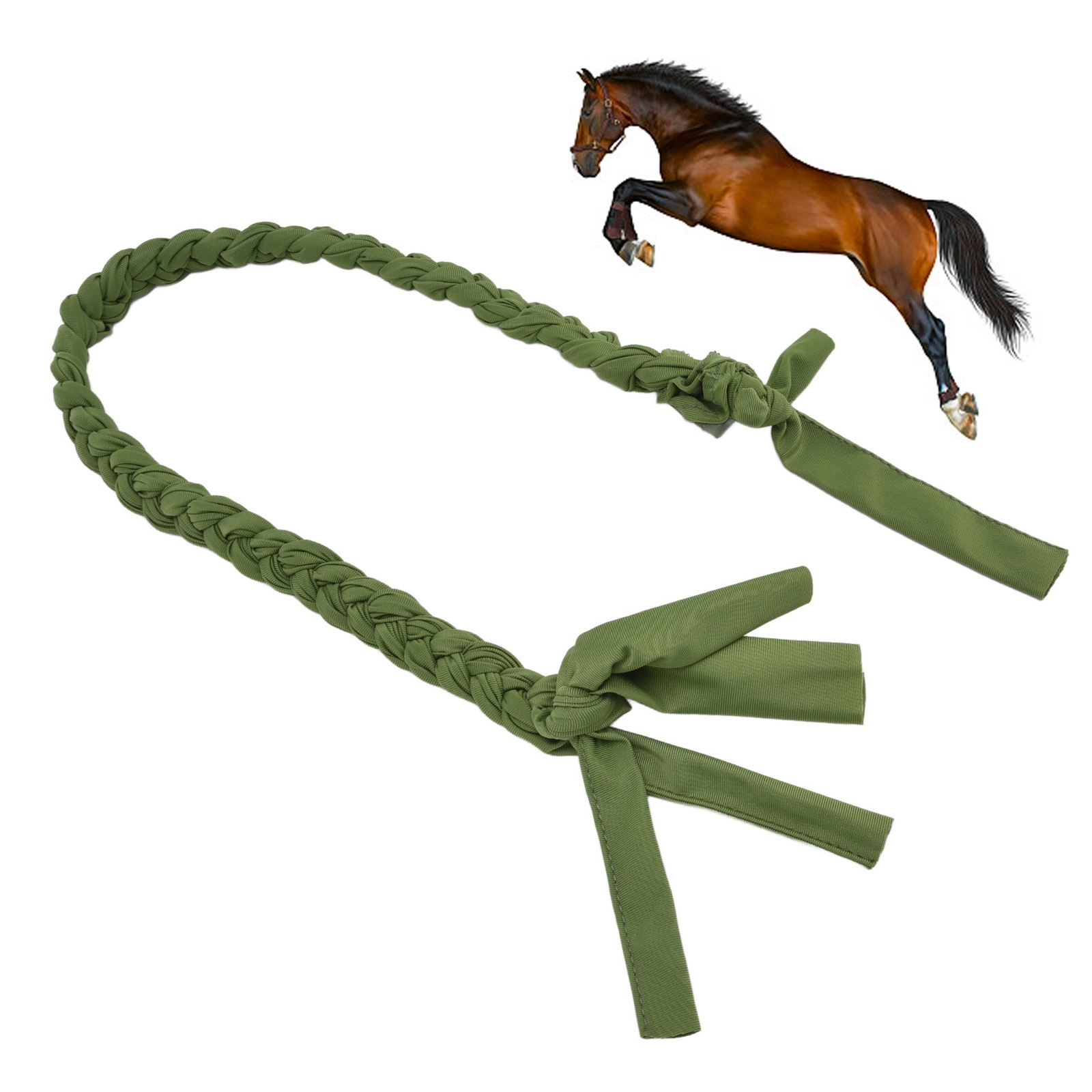 Horse Tail Wrap Protective Polyester Braided Horse Tail Protector For