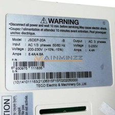 1PC used TECO JSDEP-20A servo drive