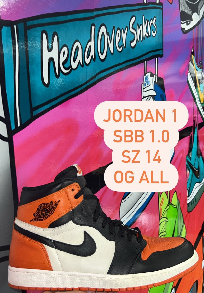 NIKE AIR JORDAN 1 RETRO HIGH OG SHATTERED BACKBOARD SZ 14 555088