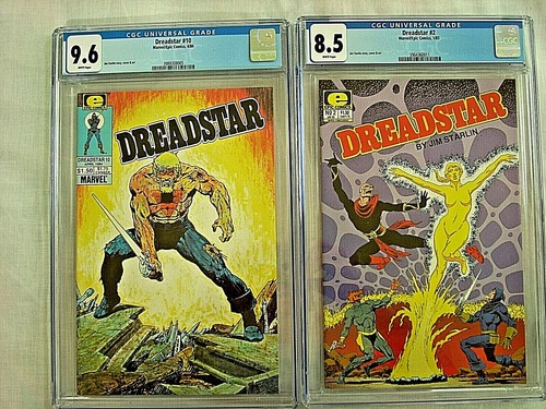 Epic DREADSTAR #10 CGC 9.6 NM+ #2 CGC 8.5 VF+ White Pages 1983-84 Jim Starlin 