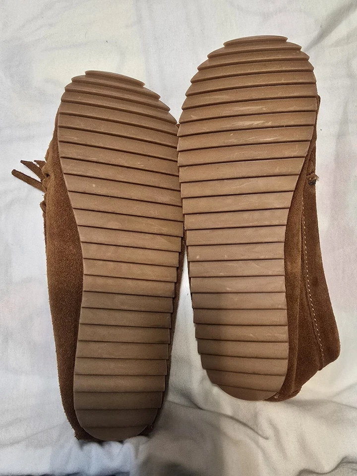 The Gap ~ Mocasines clásicos de cuero marrón, niñas vintage, cuentas Thunderbird, Foto 4 de 4