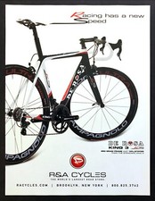 2010 De Rosa King 3 ES Racing Bike foto R&A Cycles New York pubblicità stampa d'epoca