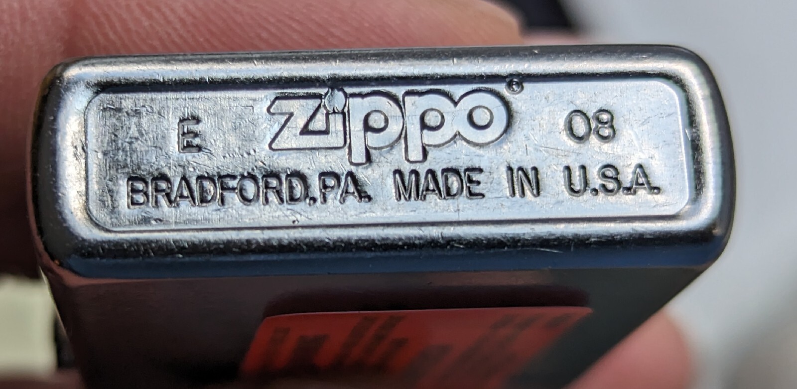 2008 ZIPPO LIGHTER - MUSIC THEMED GUITAR WITH PICK 