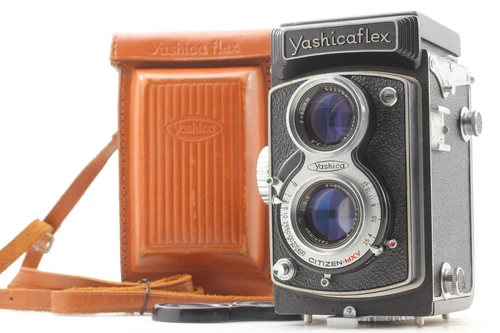 [Near MINT w/Case] Yashicaflex Model A2 6x6 TLR Film Camera 80mm f3.5 Lens JAPAN