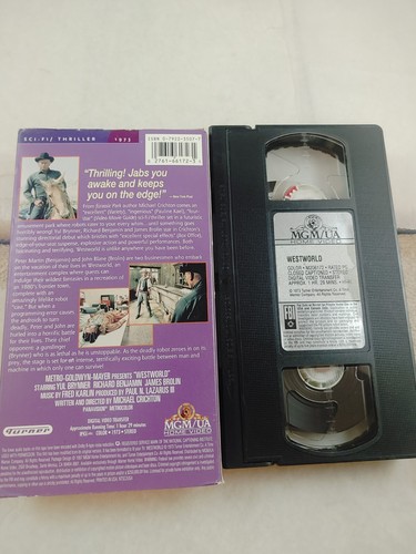 Westworld (VHS, 1997) 1973 Film, Yul Brynner, Richard Benhamin, James Brolin - Bild 2 von 3