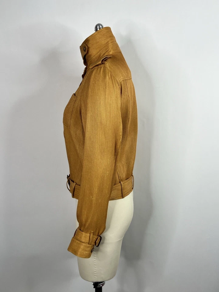 Chaqueta Militar Amarilla John Galliano SS2000 FR42 US8 De Colección Foto 2 de 4