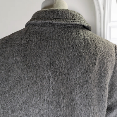 Vintage Dutch Llama Mohair Coat Size L Pockets Mid Length Vintage Dutch Llama Mohair Coat Size L Pockets Mid Length