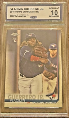 2019 Topps Chrome Update Vladimir Guerrero Jr. Rookie RC CCG GEM MINT 10