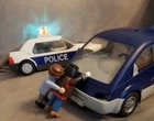 VTG Playmobil Police Car 3904 & Minivan 2525 + 2 figures / Cops and Robbers
