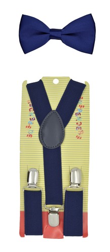 CUTE Baby Toddler Kids Children Boys Girls Y-Back Elastic Suspender& Bow Tie Set - Picture 35 of 70
