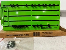 OEMTOOLS 12"X6" Pro Magnetic Socket Tray, Neon Green & Black 22389