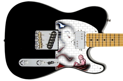 Pickguard Headstock Tremolo Skin Wrap Reskin for Guitars -Pink Wall Child - 730 - Picture 26 of 29