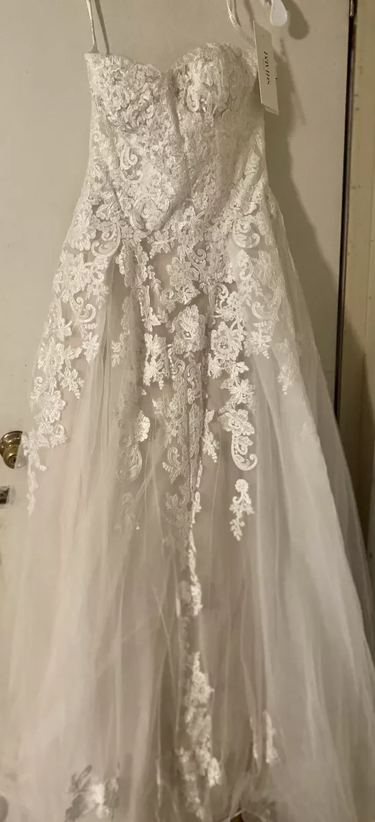 David's bridal ivory wedding dress discount