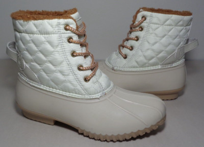 Sporto Size 10 M / ANDIE / Ivory / Lined / Duck Boots / New Women's Shoes