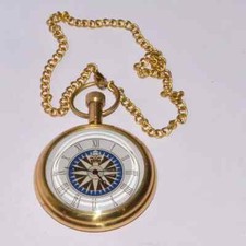 Brass watch elgin vintage pocket Collectible Antique 1- Brass Pocket Watch Gift