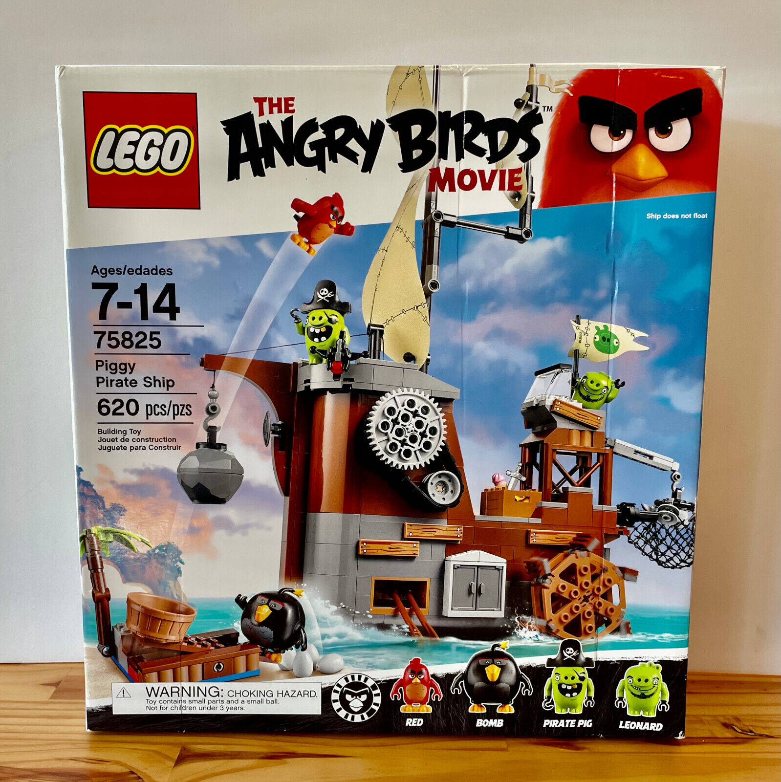 LEGO 75825 Angry Birds Piggy Pirate Ship New in Sealed Box *Box NOT Pristine*