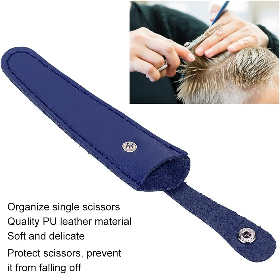 Salon Hair Scissor Bag, Scissors Safety Sheath Bag, Professional PU Leather Scis