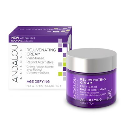 VIOLET SKIN Rejuvenating Moisturizer with Bakuchiol Fruit Stem Cell Complex 1...
