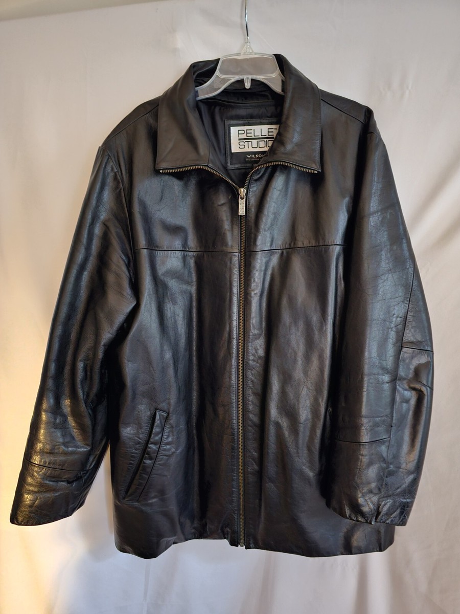 Pelle Studio Mens Wilsons Soft Leather Jacket Coat Removable Pelle Studio Mens Wilsons Soft Leather Jacket Coat Removable