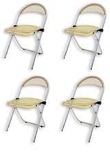 set 4 sedie richiudibili plexiglass anni 70 vintage acryling folding chairs plia
