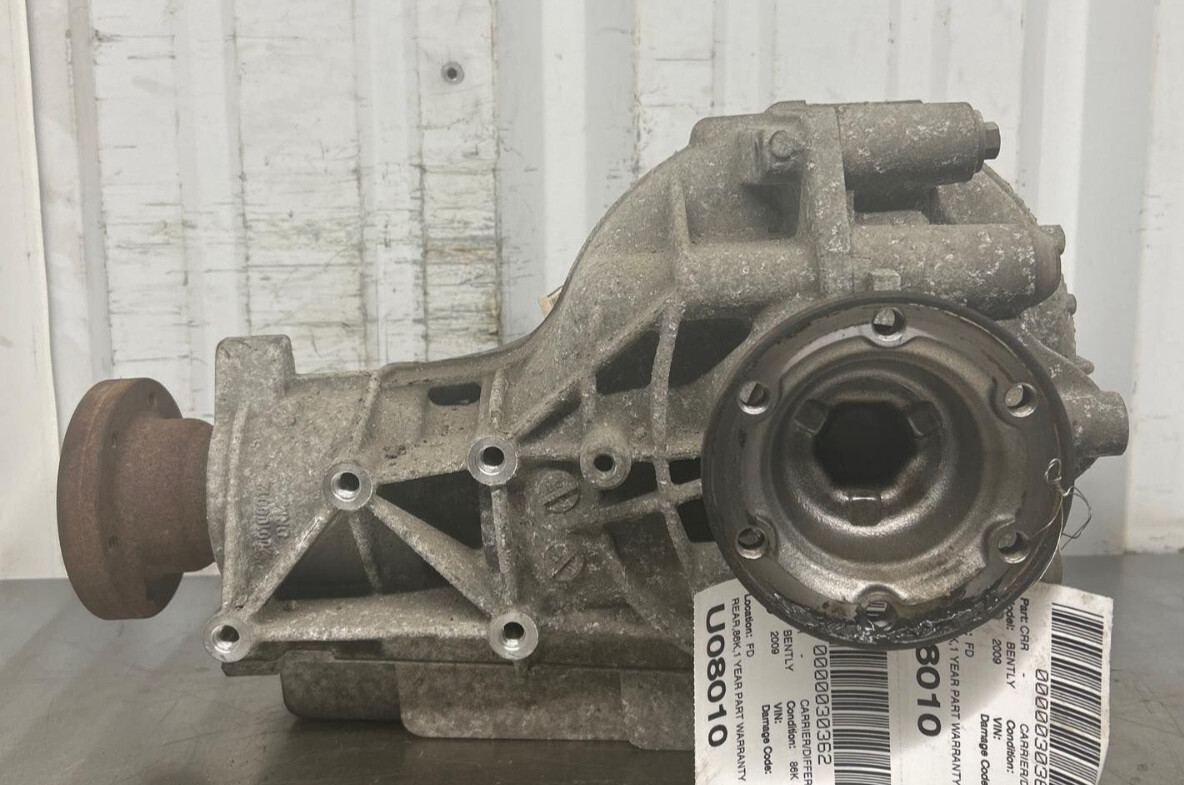 2009 Bentley Continental Flying Spur 6.0 Rear Carrier Differential Case 86K AWD