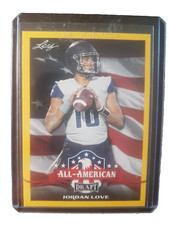 Jordan Love 2020 Leaf Trading Cards All-American Draft Rookie Yellow #71