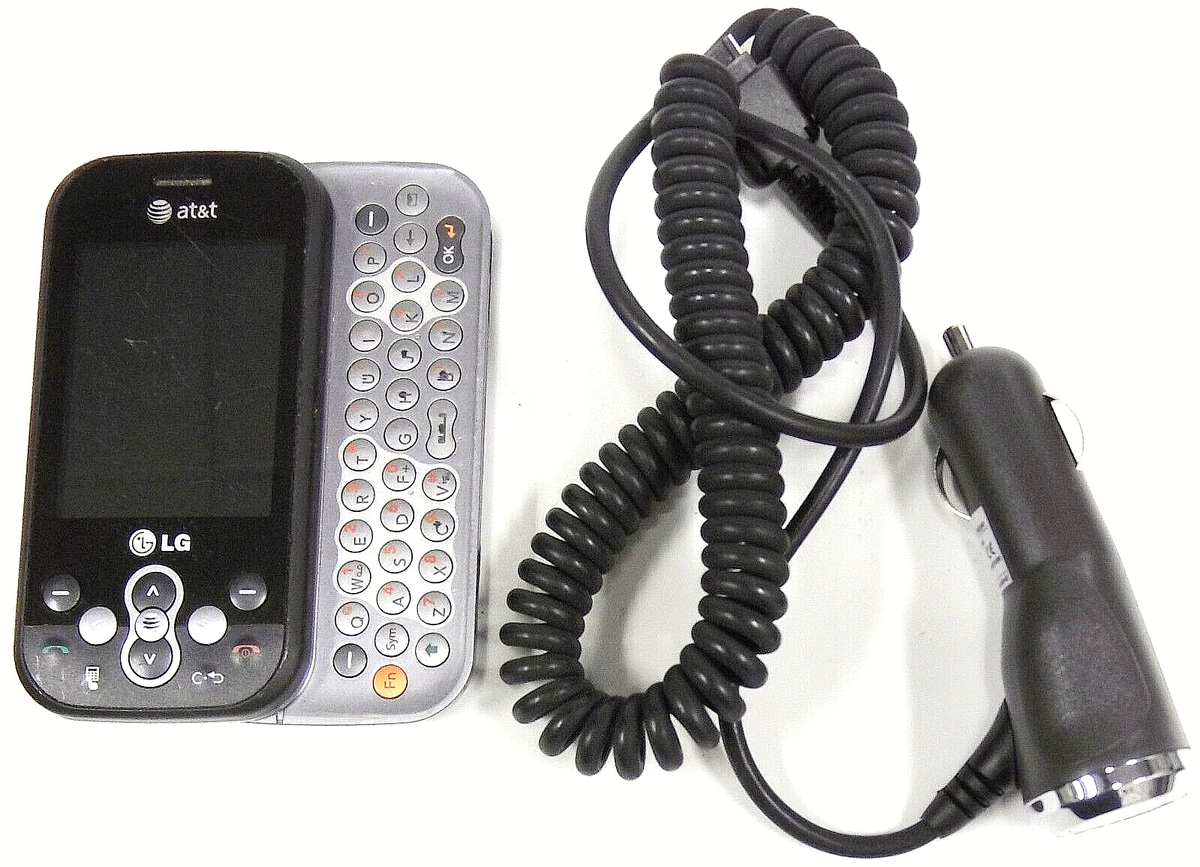 LG Neon GT365 - Black and Gray ( AT&T ) Very Rare Slider Keyboard