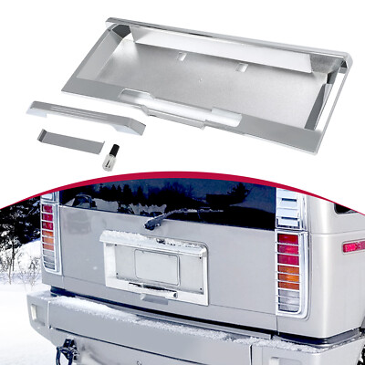 Rear License Plate Cap Trim Cover Frame W/ Handle For HUMMER H2