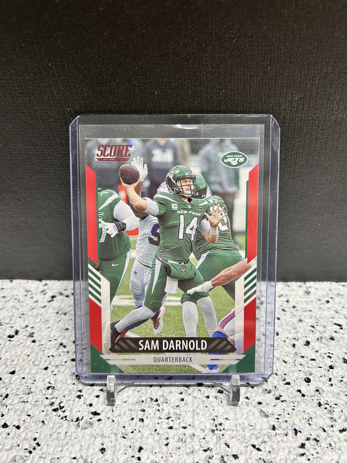 2021 PANINI SCORE #45 Sam Darnold Jets Red Scorecard
