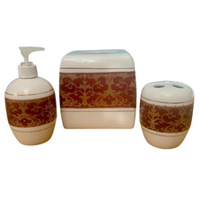Bathroom Accessories Set Ceramic Tissue Box Cover Soap Pump Toothbrush Holder