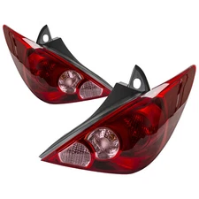 Tail Light Set Fits 07-12 Nissan Versa Hatchback; CAPA Certified