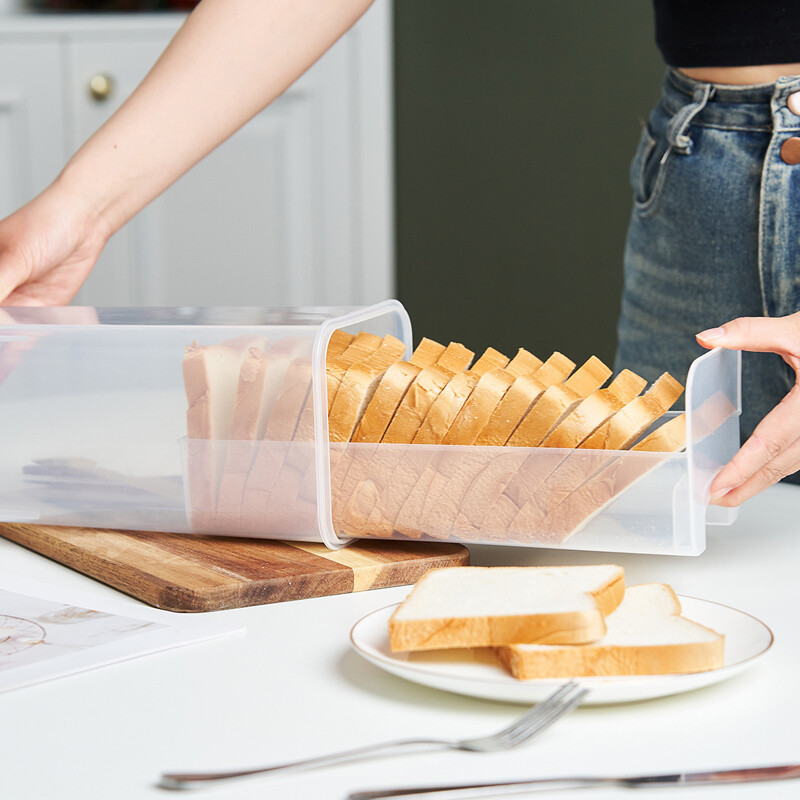 Bread Box With Sealing Lid And Tray Multifunctional Sandwich