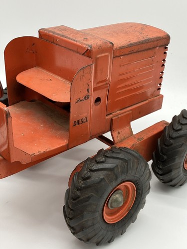 Vintage 1950's Pressed Steel Doepke Adams Motor Orange Grater 512 toy- Nice !! - Picture 10 of 12