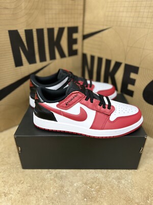 【NIKE】★Jorda.n 1 Low Flyease Gym Red and Black★25-29cm THESE JORDANS are SO CONVENIENT! Jordan 1 Flyease Gym Red On