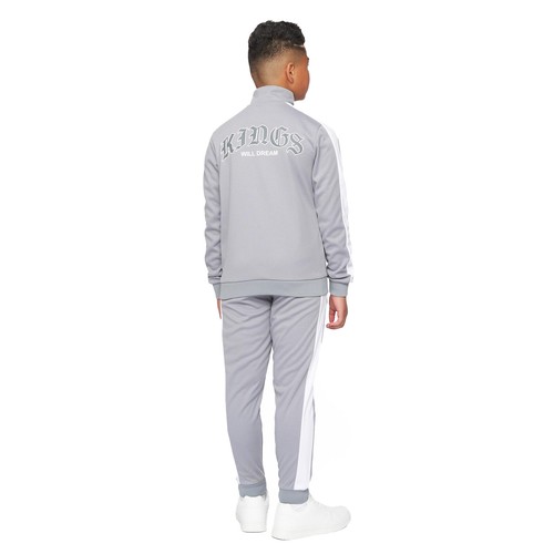Kings Will Dream Waylo Zip Track Top Junior Boys Casual Activewear Jacket Grey - Picture 3 of 4