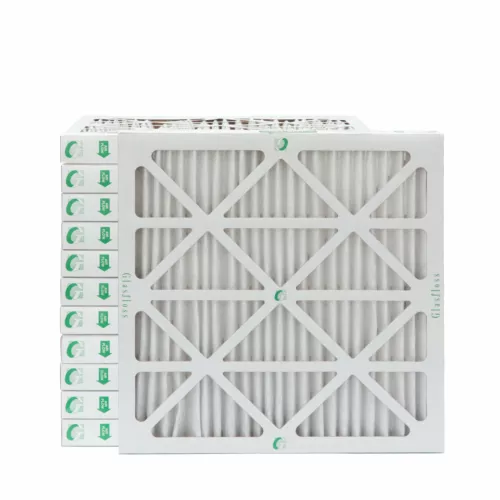 Glasfloss ZL 24x24x2 MERV 10 (FPR 7) Pleated HVAC Air Filters. Case of 12