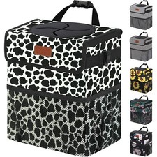 Car Trash Can for Car Cute Bag Bin Hanging Waterproof Automotive Car Garbage ...